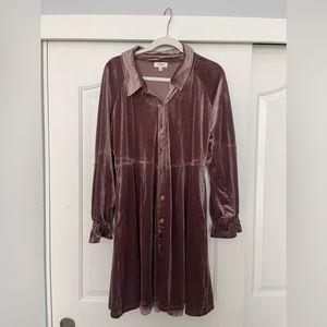 Umgee velvet dress size Large. Never worn.